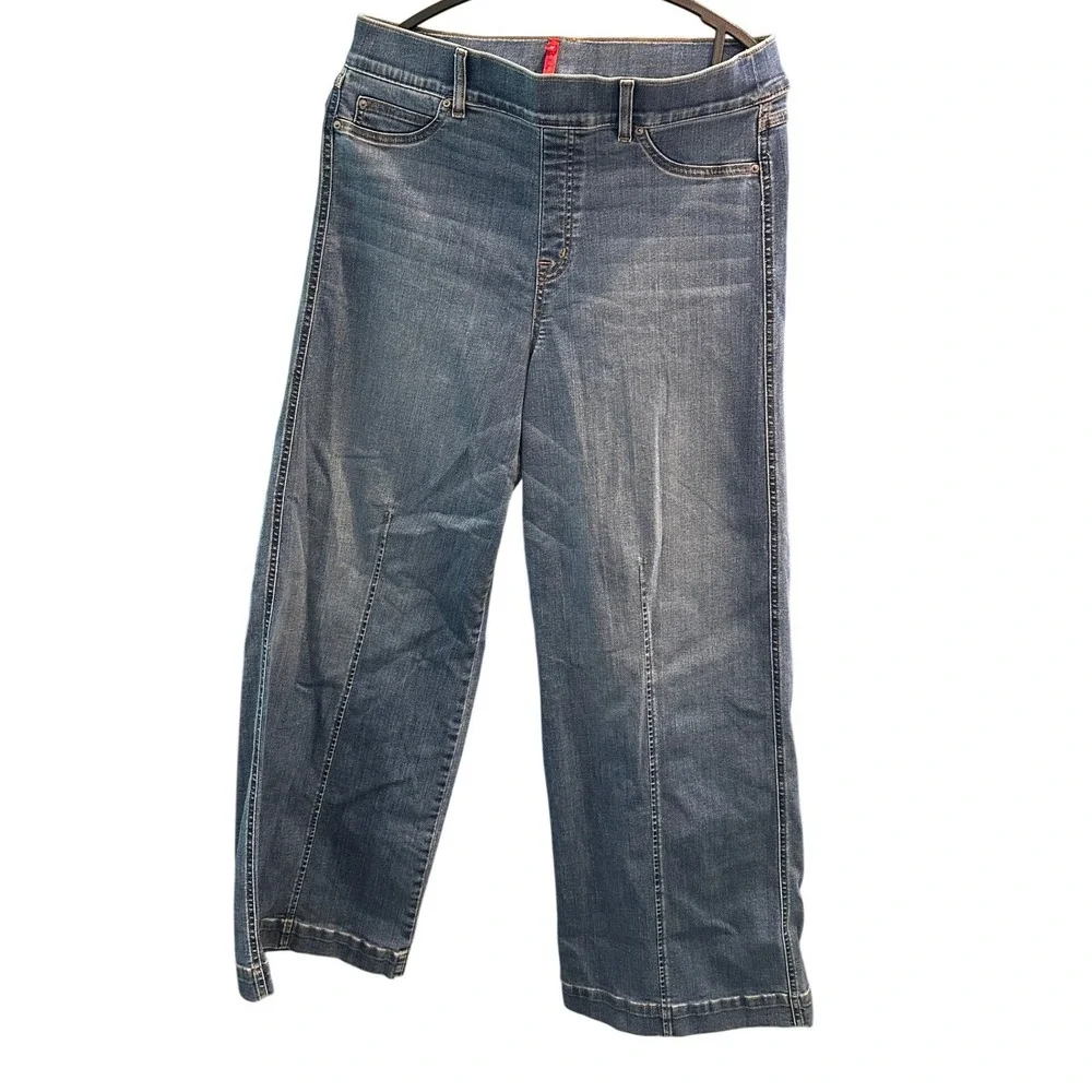 Women's XL Spanx ‎ Jeans  Seamed Front Wide Leg Jeans